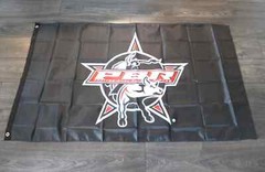 PBR Professional Bull Riders Banner Black Flag Rodeo Riding 3×5 feet Western