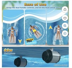 Inflatable Motorized Pool Floats for Adults – Rechargeable Pool Lounger with …
