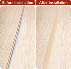 Water-Resistant 10Ft PVC Flooring Transition Strip – Smooth Edging for All Types