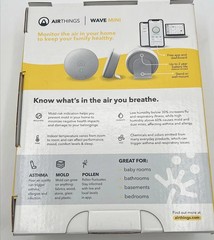 Airthings-292 Wave Mini – Indoor Air Quality Monitor- Chemicals ,Voc,mold