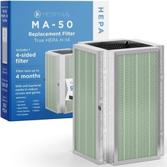 MA-50 Genuine Replacement Filter | for Allergens, Wildfire Smoke, Dust, Odors