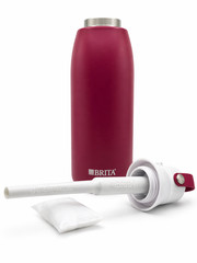 Brita 32oz Stainless Steel Filter Water Bottle Leakproof Straw BPA Free
