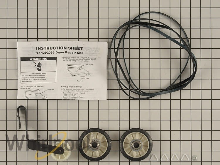 New Genuine OEM Whirlpool Dryer Drum Roller Kit 4392065
