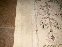 Lg Aarong Embroidered Tapestry Folk Art Bangladesh Pictorial Tapestry 31″ x 78″