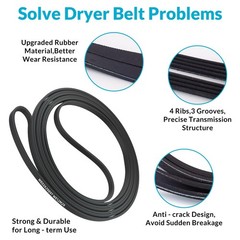 Dryer Belt Replacement for GE Hotpoint 89.5 Inch Heavy Duty Rubber Drum Belt