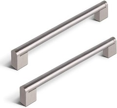 [H20] Satin Nickel-Boss Cabinet Pulls 6-1/4″ Hole to Hole Length: 7.88 inch