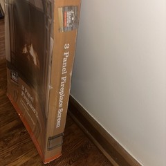 Katie Brown Simply At Meijer 3 Panel Fireplace Screen Modern Home Decor Open Box