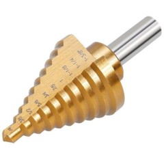 Step Drill Bit 1/4″-1-3/8″ Straight Flute HSS Titanium Metal Hole Drilling B224