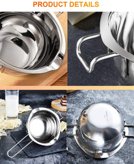 Stainless Steel Double Boiler Pot for Melting Chocolate, Candy and Candle Making