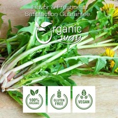 Organic Way Dandelion Leaf Powder – Herbal Tea| Organic, Kosher & USDA Certified