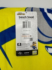 NEW Minions Endless Summer Beach Towel 28 in W X 58 in L 100% Cotton
