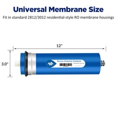 50/75/100/150/400/500/600 GPD RO Reverse Osmosis Membrane Water Filter Housing