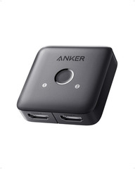 HDMI Switch, 4K@60Hz HDMI Switcher, 2 in 1 Out with Smooth Finish, Supports HDR,