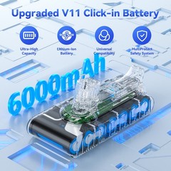 V11 Button Click in Battery For Dyson SV15 SV16 Replacement Battery