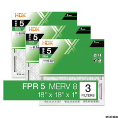 Pleated Air Filters Replacement For Furnace. AC HVAC MERV 8 FPR 5 3-Pack
