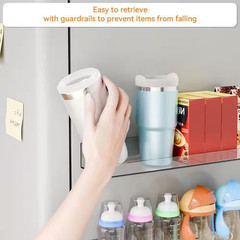 15 In. W X 4.2 In. D Clear Acrylic Shelves for Wall with Adhesive, Decorative Wa