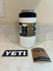 Classic White YETI® Tall Can Colster® Rambler® – Authentic NEW Discontinued