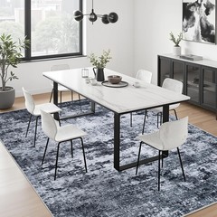 Elegant 5×7 Contemporary Rug – Machine Washable, Pet Friendly, Stain Resistant