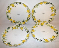 Mikasa Lemon Drop Bone China 11″ Dinner Plates Set of Four New