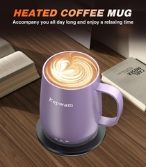 Self Heating Coffee Mug T2 16oz Smart Heated Mug 149°F Temp Control Battery