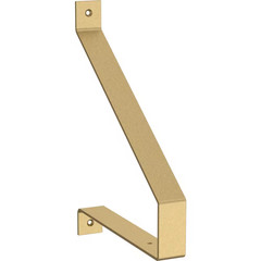 2-Pack 8.3 in X 10.3 In. Rustic Satin Gold Shelf Bracket