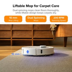 Roborock Qrevo Pro Robot Vacuum,7000Pa,Hot Water Mop Wahshing – Certified Refurb
