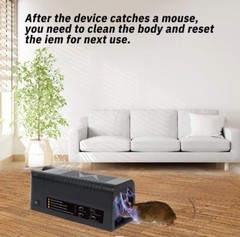 Upgraded Electronic Mouse Trap Control Kill Big Rat Pest Electric Rodent Zapper