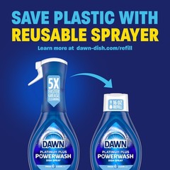 Dawn Platinum Powerwash Dish Spray Dish Soap Liquid Fresh Scent 16oz Pack of 4
