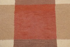 Checkered Oriental Area Rug 4×6 Hand-knotted Wool Modern Style for Any Room