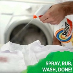 Shout Triple-Acting Laundry Stain Remover, 128 fl. oz. Refill + 22 fl. oz. Trigg