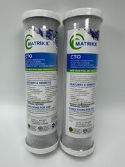 2pk Matrikx 32-250-10-MATRIKX CTO 5-Micron 2.5″ X 10″ Chlorine/Taste/Odor