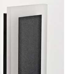 58-in Matte Black Hardwired Wall Sconce