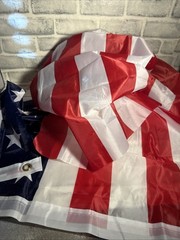 3×5 Ft American USA Flag w/ Grommets – United States US Flag – Lightweight Nylon