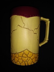 Vintage Halloween/anytime Skeleton Skull Pirate Plastic Stein Mug