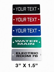Custom engraved metal tags – electric panel, utility,HVAC, Plumbing or anything