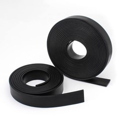 Black Solid Rubber Flat Strip Sealing Strip Thick 1/2/3/5mm Width 10/15/20-100mm