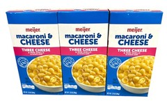 Meijer Three Cheese Macaroni and Cheese Dinner 7.25 oz ( 3 Boxes )