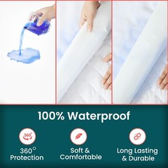 Zippered Mattress Encasement Waterproof Bed Bug Mattress Protector Cover Pad