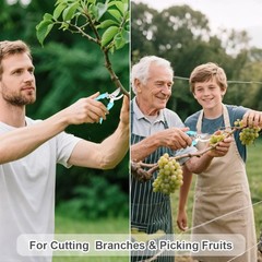 Garden Pruning Shears 2 Pack Gardening Shears Garden Scissors Stainless Steel Pr