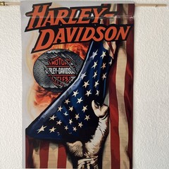 Garden Flag 12×18 Harley Davidson American Flag Double Sided Handmade