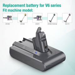 21.6V V6 Battery Replacement For Dyson SV03 SV04 SV09 DC58 DC59 Handheld Anima