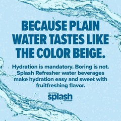 Splash Kiwi Watermelon Sparkling Water, 12 fl oz Cans (8 Pack)