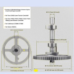84005207 793880 Camshaft Kit For Briggs & Stratton 4 Cycle Small Engine Camshaft