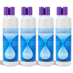 4 Pack Refrigerator water filter 10295370A WHR1RXD1 KAD1RXD1 P8RFWB2L, P8WB2L