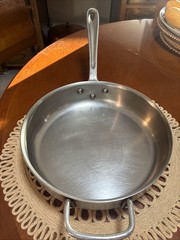 Heavy Duty Aluminum & Stainless Steel 12″ Sauté/Frying Pan