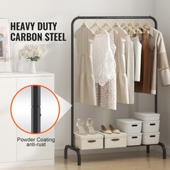 VEVOR Clothes Rack Heavy Duty Clothing Garment Rack with Hanging Rod Bedroom