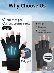 Compression Hand lce Pack Glove for Arthritis Pain Relief Adjustable Wrist Strap