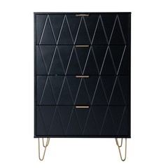 4 Drawers Chest Of Dresser Storage Tower Wood Cabinet Modern Bedroom Organizer