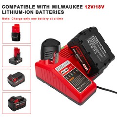 8AH Battery and Charger Pack For Milwaukee for M18 Extended Capacity 48-11-1860
