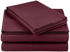 Bed Sheet Set 4 Piece Egyptian Comfort 1800 Count Ultra Soft Deep Pocket